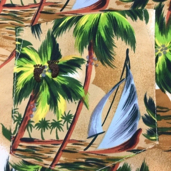 Hang Ten Hawaiian button down - Picture 3 of 4